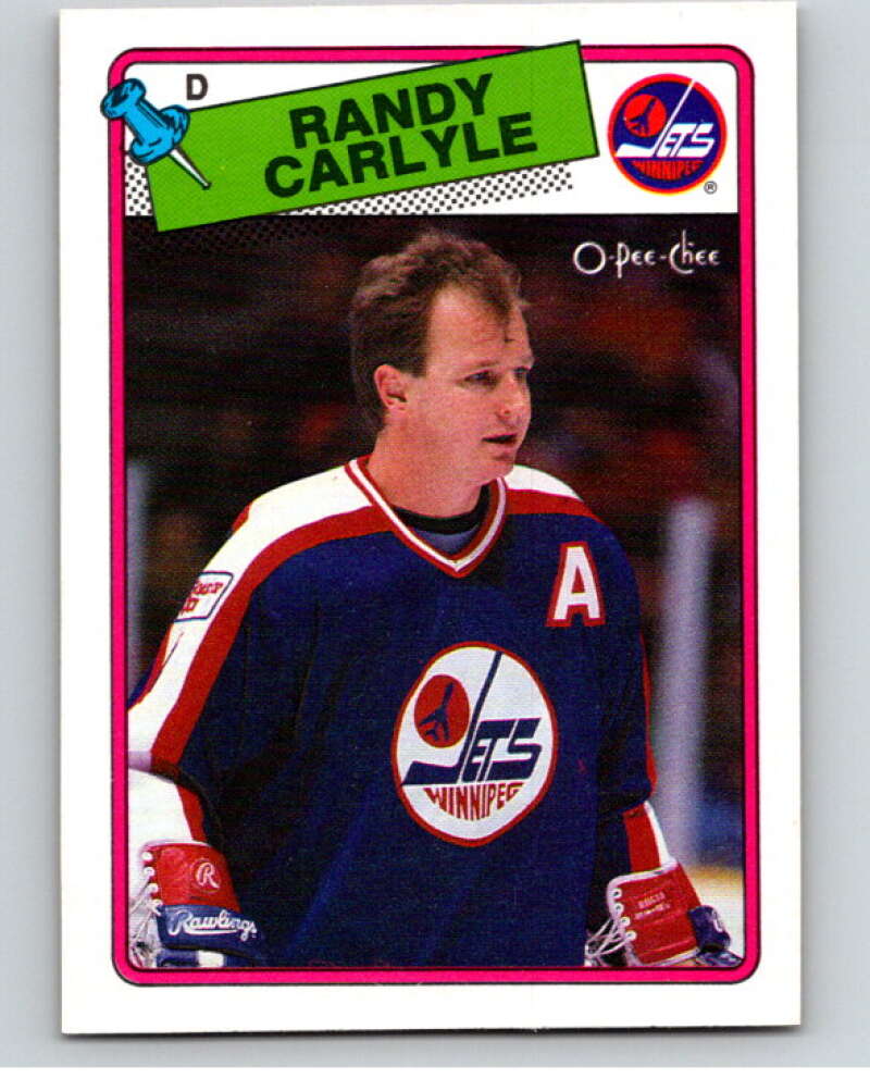 1988-89 O-Pee-Chee #204 Randy Carlyle Winnipeg Jets V53656 Image 1