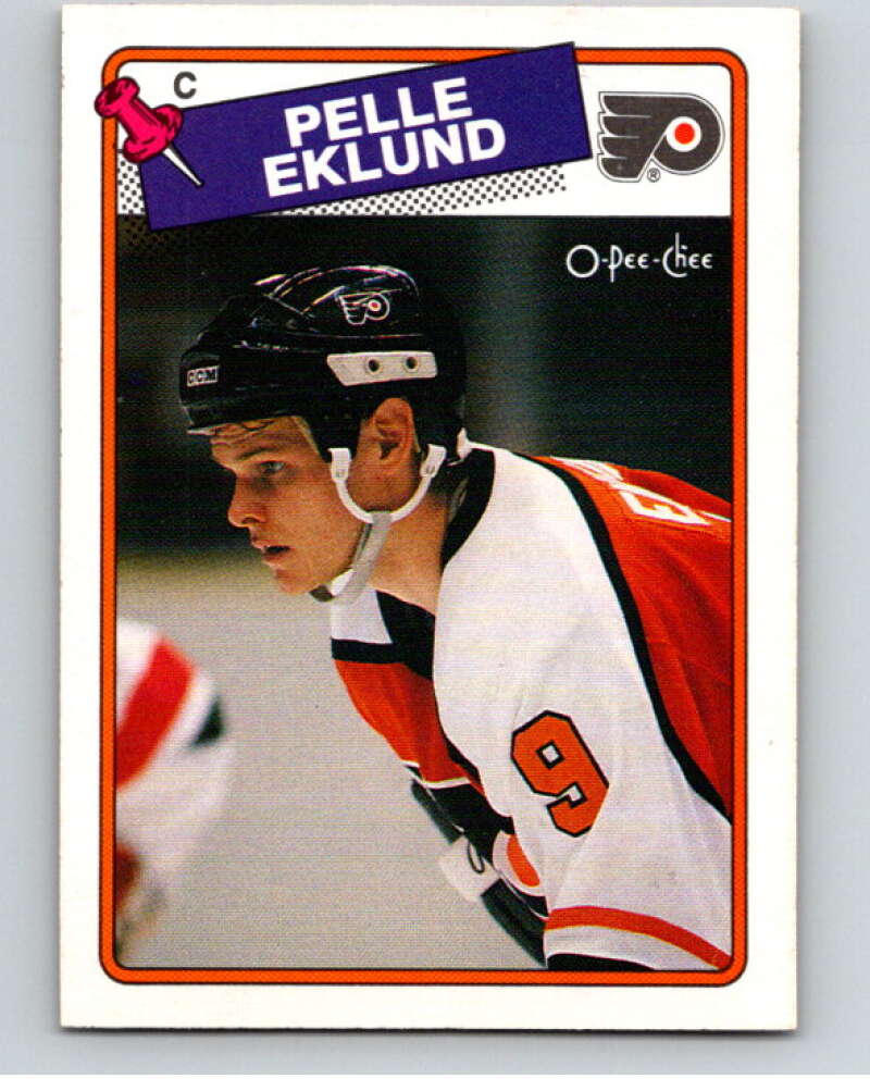 1988-89 O-Pee-Chee #211 Pelle Eklund Philadelphia Flyers V53672 Image 1