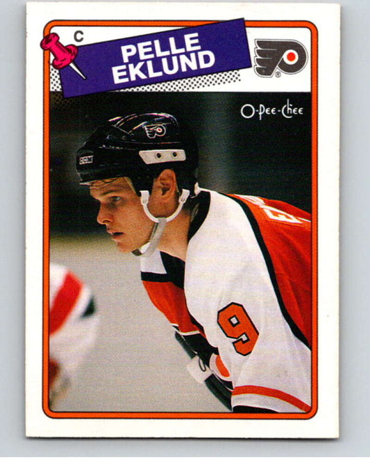 1988-89 O-Pee-Chee #211 Pelle Eklund  Philadelphia Flyers  V53672 Image 1