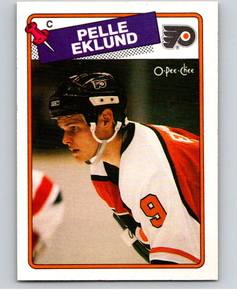 1988-89 O-Pee-Chee #211 Pelle Eklund Philadelphia Flyers V53673 Image 1