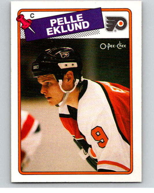 1988-89 O-Pee-Chee #211 Pelle Eklund  Philadelphia Flyers  V53673 Image 1