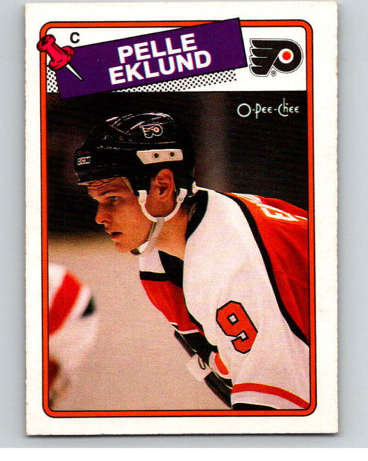 1988-89 O-Pee-Chee #211 Pelle Eklund  Philadelphia Flyers  V53674 Image 1