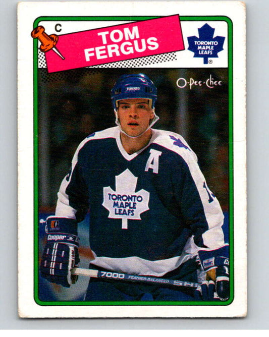 1988-89 O-Pee-Chee #214 Tom Fergus  Toronto Maple Leafs  V53678 Image 1