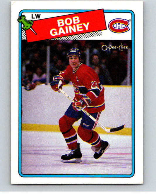 1988-89 O-Pee-Chee #216 Bob Gainey  Montreal Canadiens  V53681 Image 1