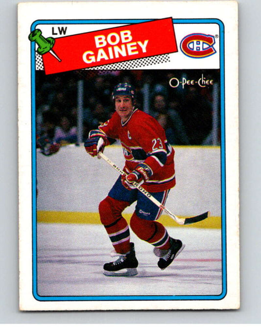 1988-89 O-Pee-Chee #216 Bob Gainey  Montreal Canadiens  V53683 Image 1
