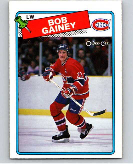 1988-89 O-Pee-Chee #216 Bob Gainey  Montreal Canadiens  V53684 Image 1