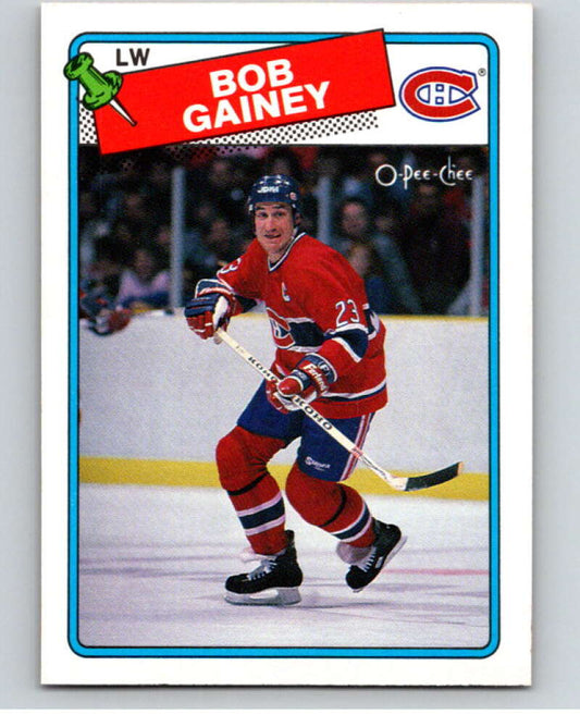1988-89 O-Pee-Chee #216 Bob Gainey  Montreal Canadiens  V53685 Image 1