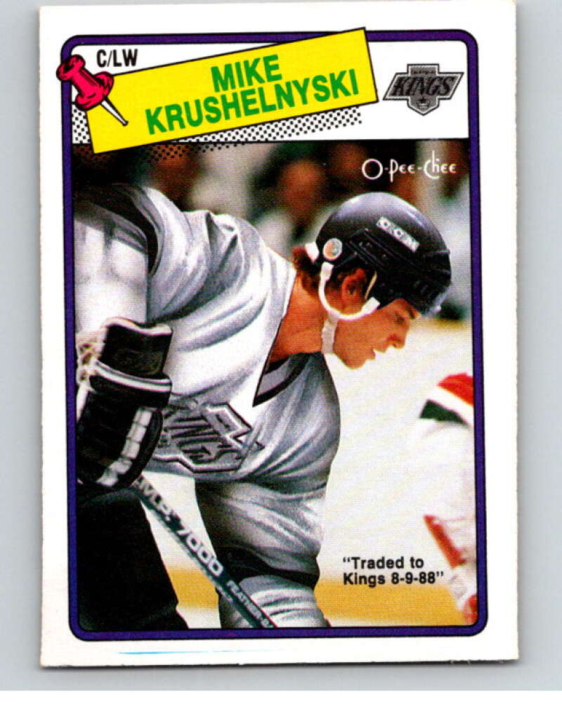 1988-89 O-Pee-Chee #221 Mike Krushelnyski Los Angeles Kings V53696 Image 1