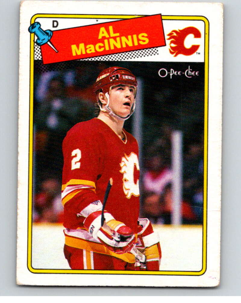 1988-89 O-Pee-Chee #231 Al MacInnis Calgary Flames V53717 Image 1