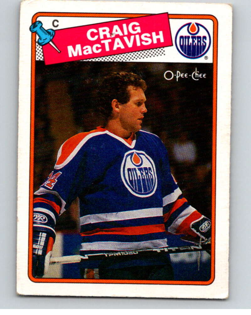 1988-89 O-Pee-Chee #232 Craig MacTavish Edmonton Oilers V53719 Image 1