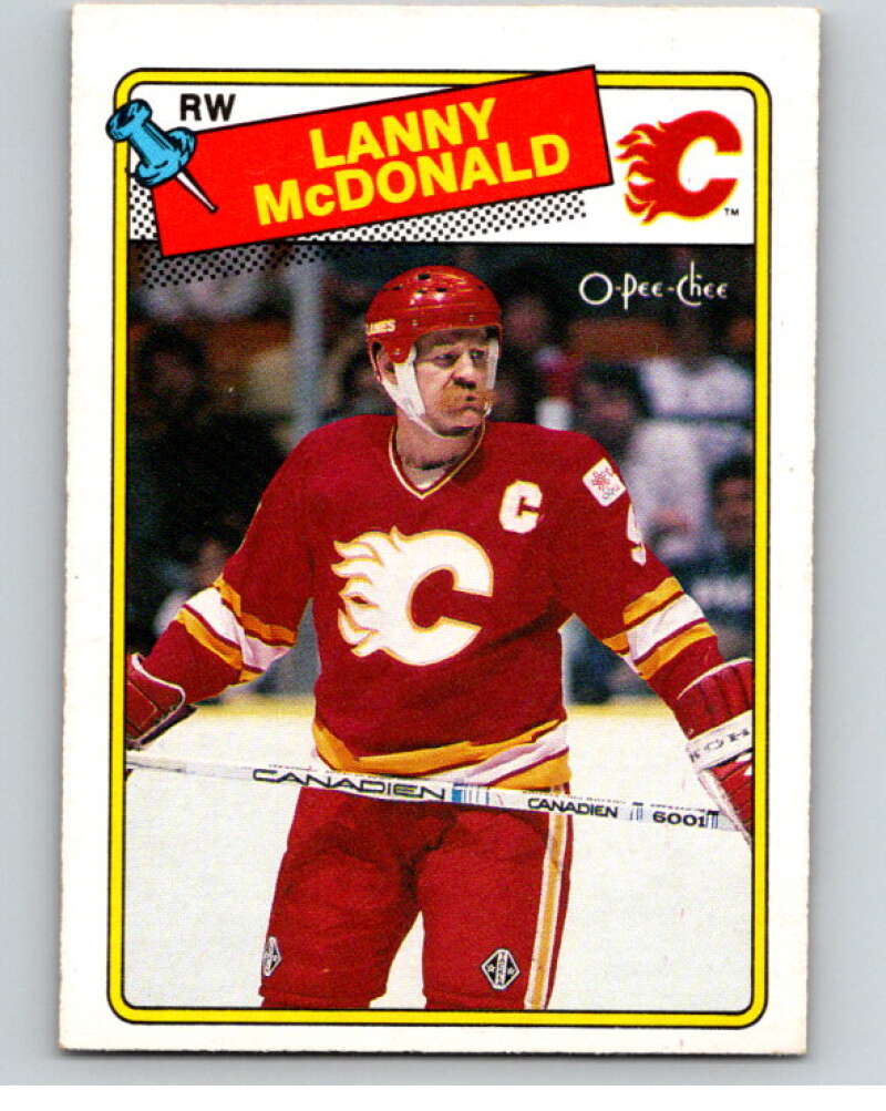 1988-89 O-Pee-Chee #234 Lanny McDonald Calgary Flames V53725 Image 1