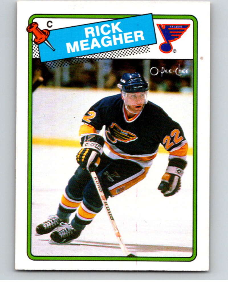 1988-89 O-Pee-Chee #235 Rick Meagher St. Louis Blues V53728 Image 1