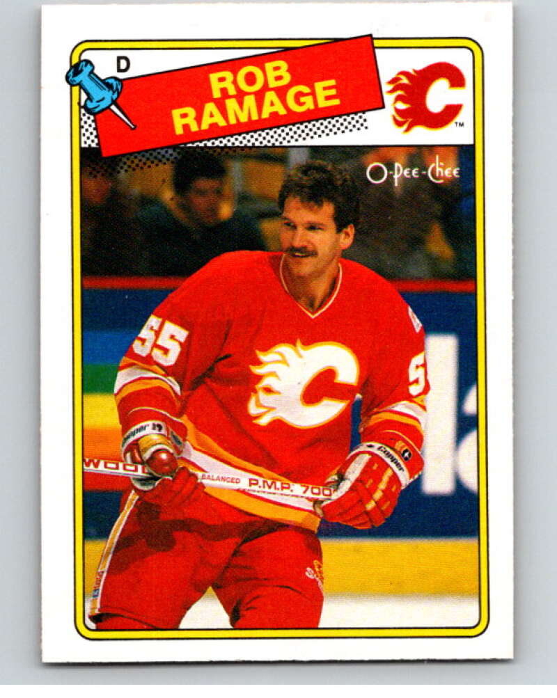 1988-89 O-Pee-Chee #244 Rob Ramage Calgary Flames V53750 Image 1