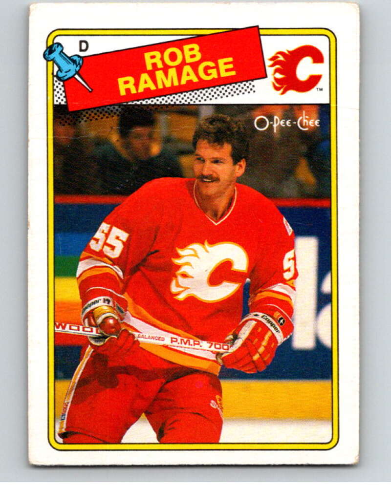 1988-89 O-Pee-Chee #244 Rob Ramage Calgary Flames V53752 Image 1