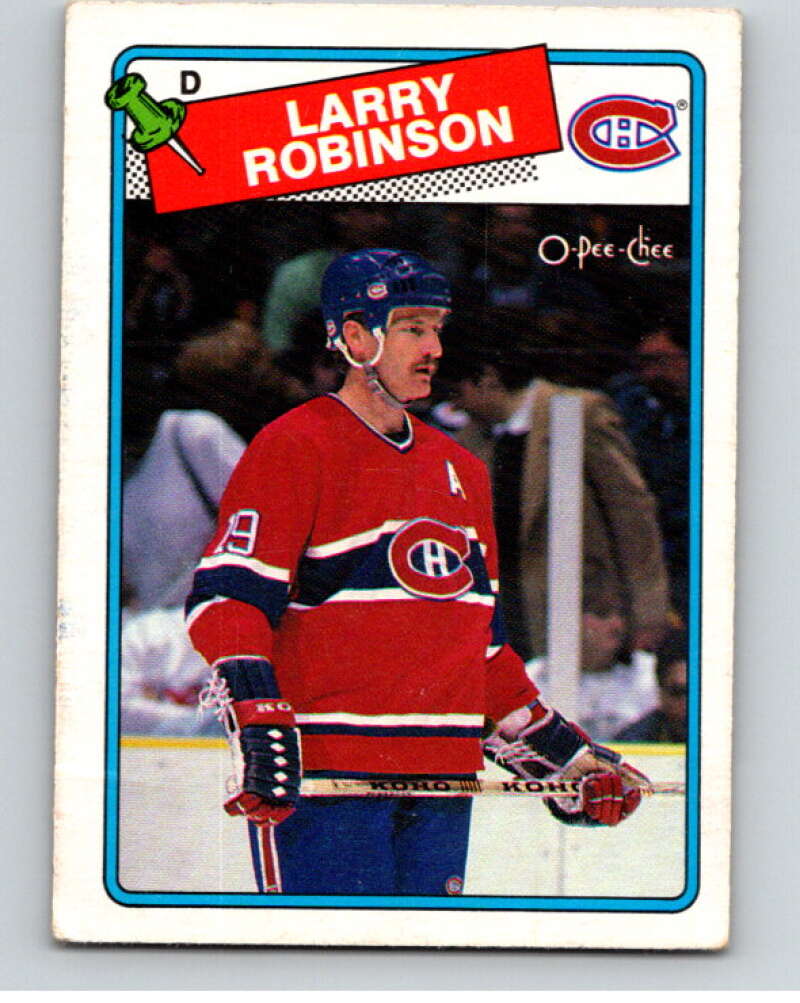 1988-89 O-Pee-Chee #246 Larry Robinson Montreal Canadiens V53755 Image 1