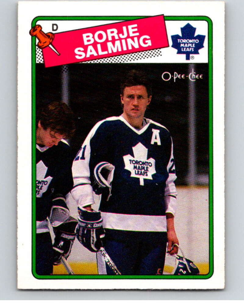 1988-89 O-Pee-Chee #247 Borje Salming Toronto Maple Leafs V53761 Image 1