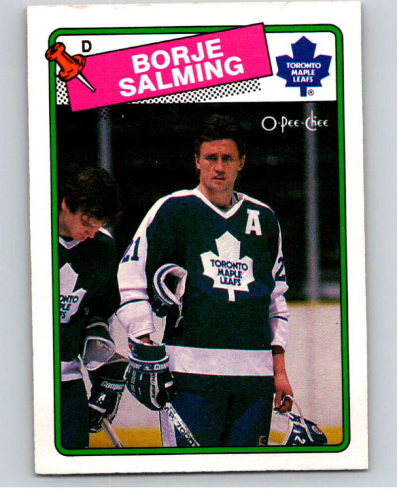 1988-89 O-Pee-Chee #247 Borje Salming Toronto Maple Leafs V53763 Image 1