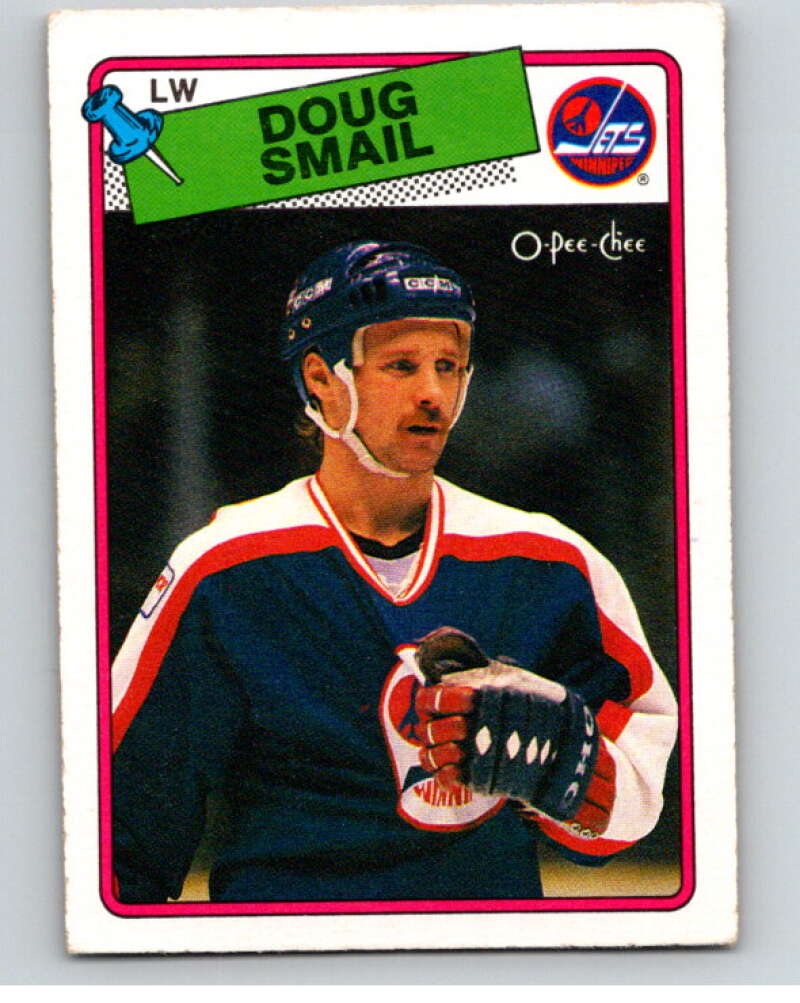 1988-89 O-Pee-Chee #251 Doug Smail Winnipeg Jets V53777 Image 1