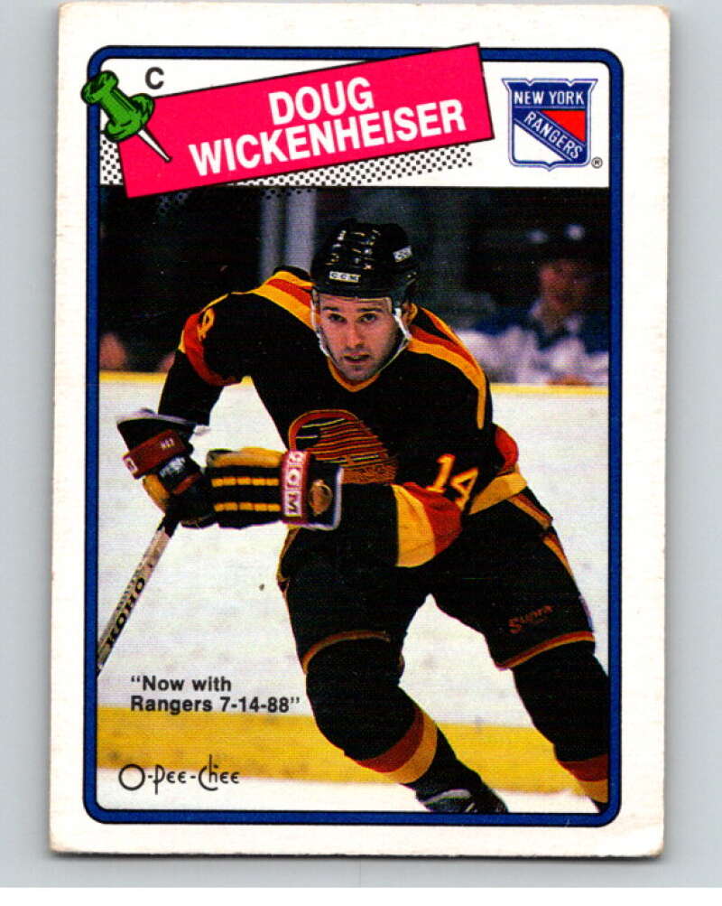 1988-89 O-Pee-Chee #263 Doug Wickenheiser New York Rangers V53803 Image 1