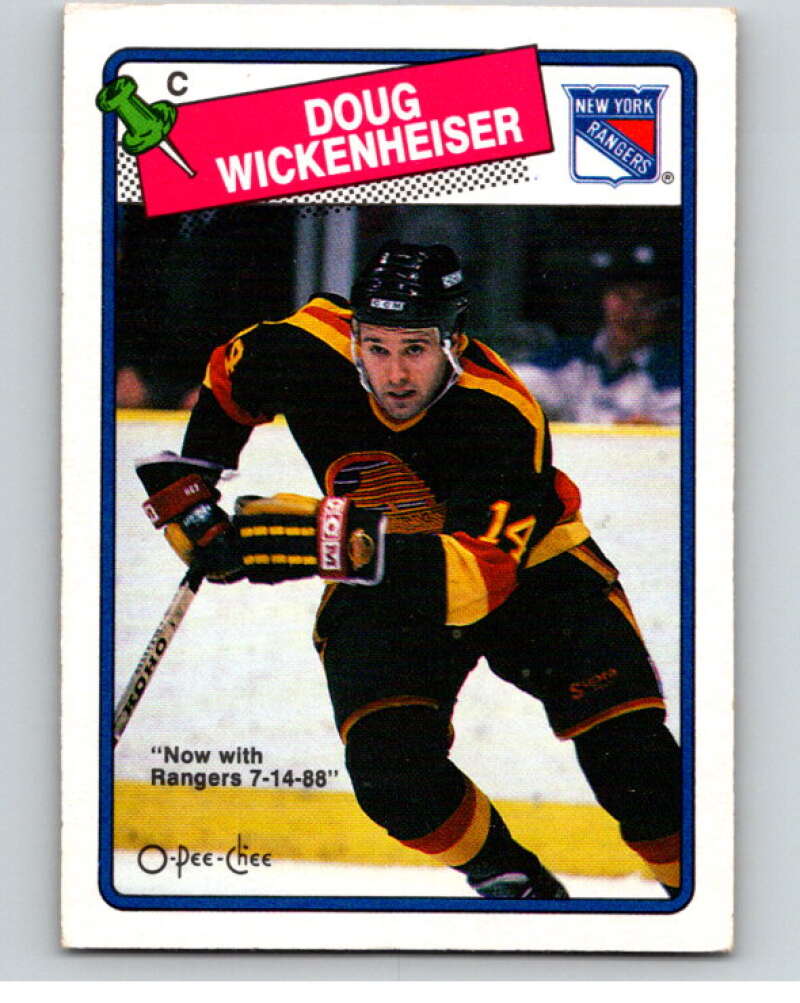 1988-89 O-Pee-Chee #263 Doug Wickenheiser New York Rangers V53804 Image 1