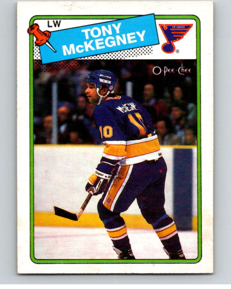 1988-89 O-Pee-Chee #4 Tony McKegney St. Louis Blues V53807 Image 1