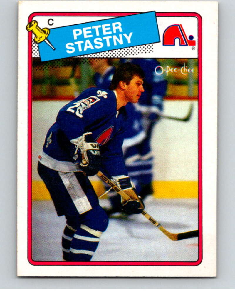 1988-89 O-Pee-Chee #22 Peter Stastny Quebec Nordiques V53814 Image 1