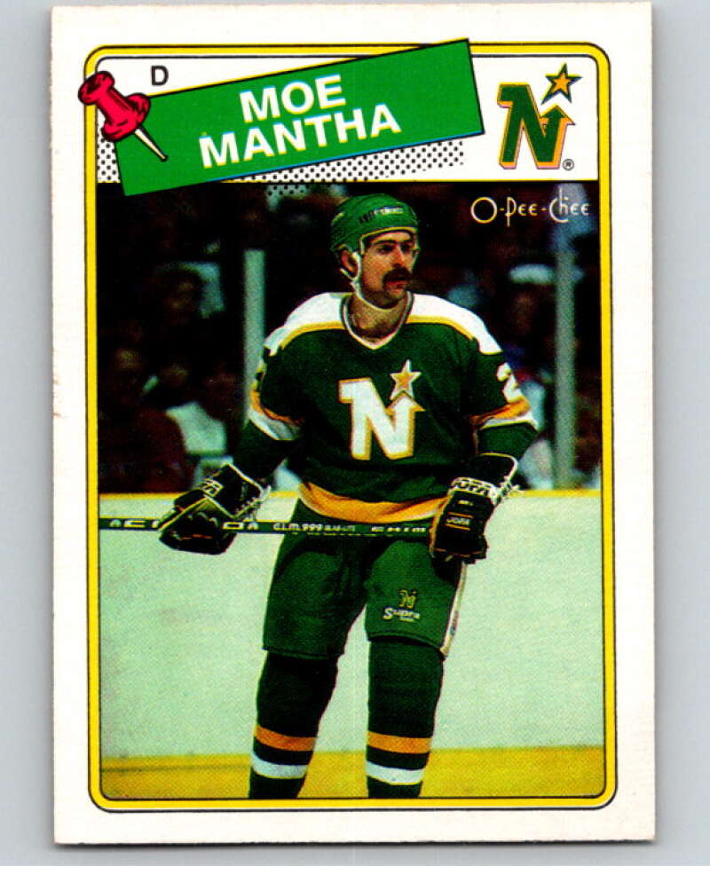 1988-89 O-Pee-Chee #30 Moe Mantha Minnesota North Stars V53819 Image 1