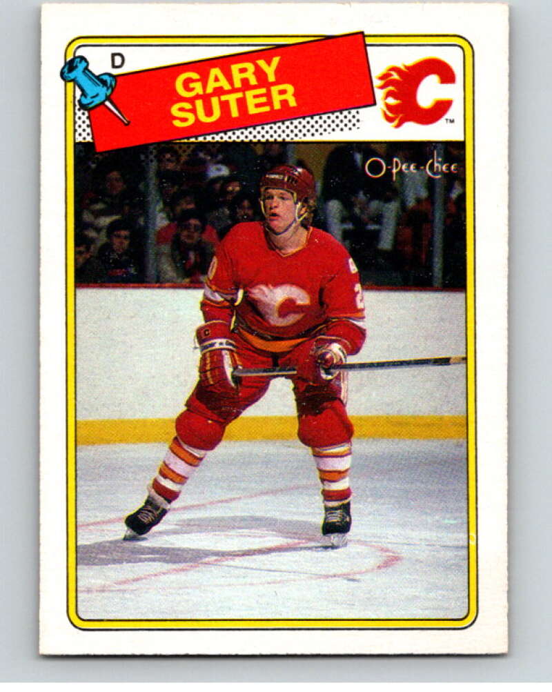 1988-89 O-Pee-Chee #43 Gary Suter Calgary Flames V53827 Image 1