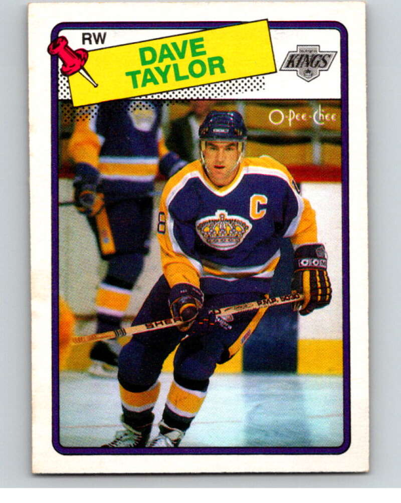 1988-89 O-Pee-Chee #46 Dave Taylor Los Angeles Kings V53829 Image 1