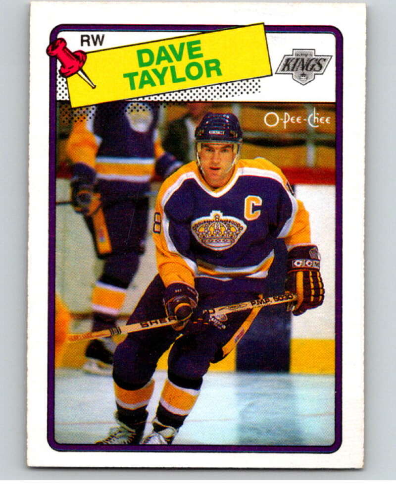 1988-89 O-Pee-Chee #46 Dave Taylor Los Angeles Kings V53830 Image 1