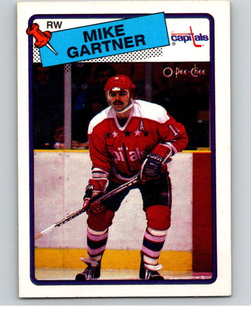 1988-89 O-Pee-Chee #50 Mike Gartner Washington Capitals V53831 Image 1