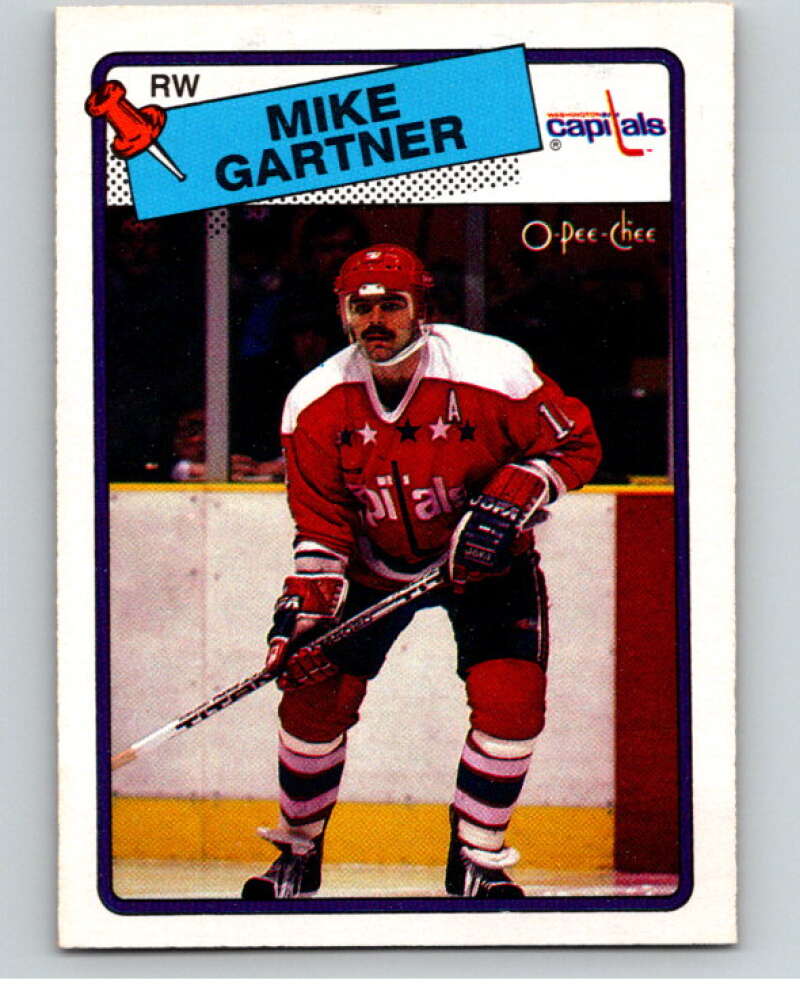 1988-89 O-Pee-Chee #50 Mike Gartner Washington Capitals V53832 Image 1
