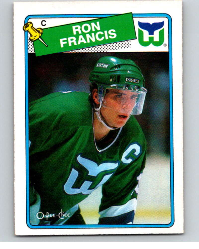 1988-89 O-Pee-Chee #52 Ron Francis Hartford Whalers V53834 Image 1