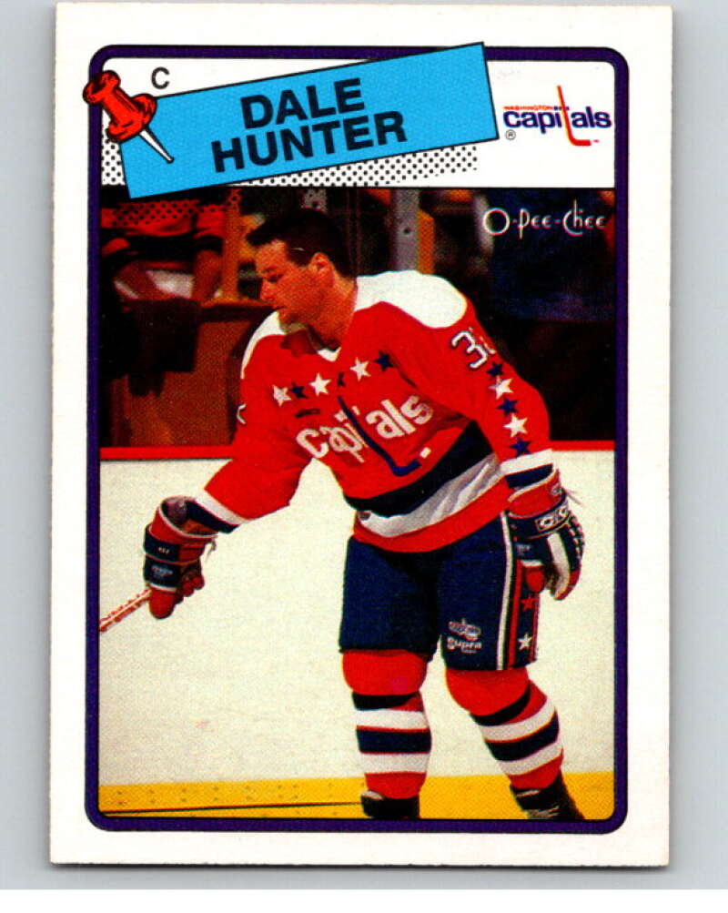 1988-89 O-Pee-Chee #70 Dale Hunter Washington Capitals V53844 Image 1