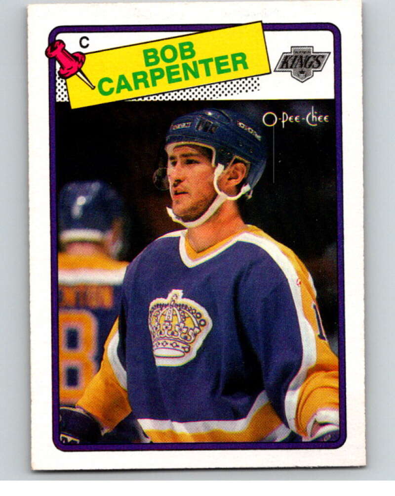1988-89 O-Pee-Chee #72 Bob Carpenter Los Angeles Kings V53845 Image 1