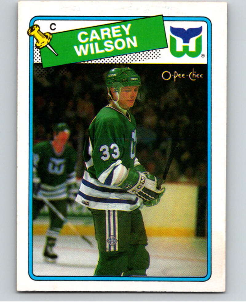 1988-89 O-Pee-Chee #75 Carey Wilson Hartford Whalers V53847 Image 1