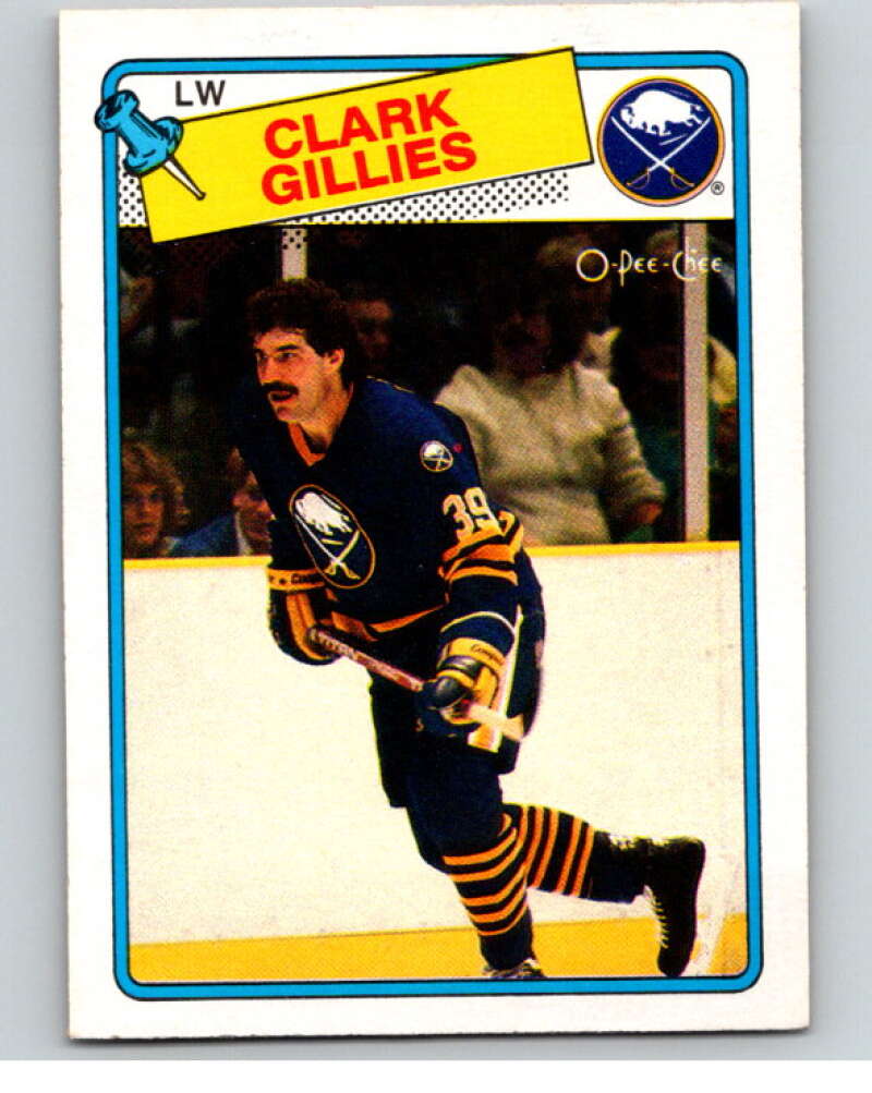 1988-89 O-Pee-Chee #80 Clark Gillies Buffalo Sabres V53851 Image 1