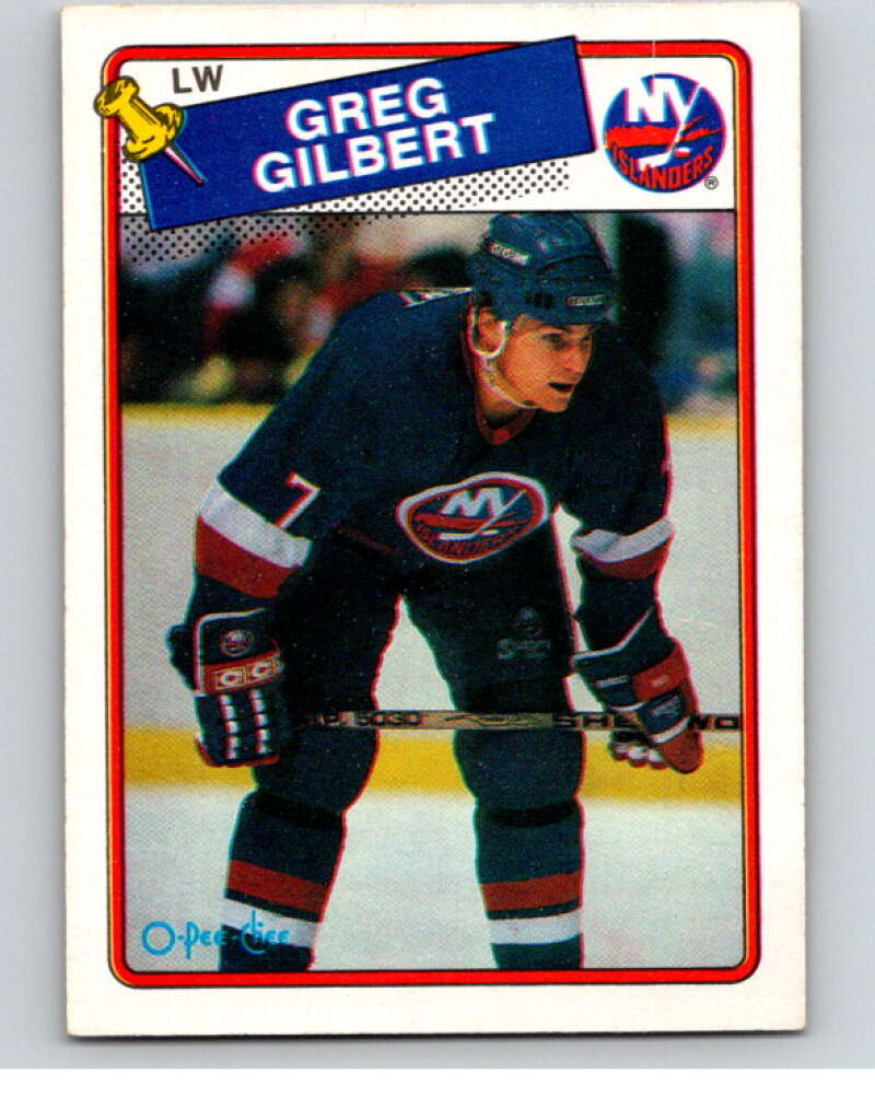 1988-89 O-Pee-Chee #83 Greg Gilbert New York Islanders V53853 Image 1