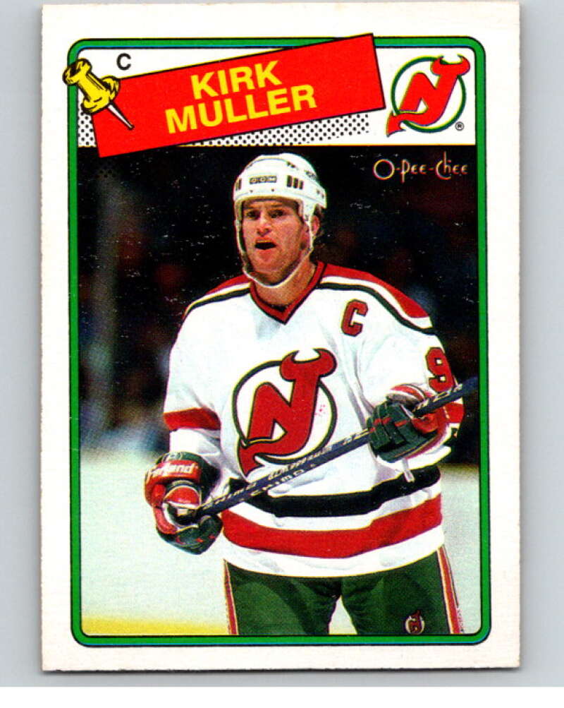 1988-89 O-Pee-Chee #84 Kirk Muller New Jersey Devils V53855 Image 1