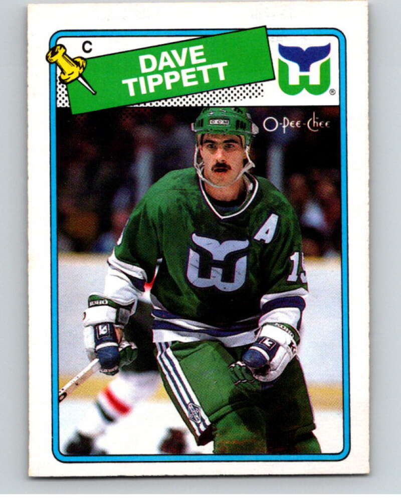 1988-89 O-Pee-Chee #85 Dave Tippett Hartford Whalers V53856 Image 1
