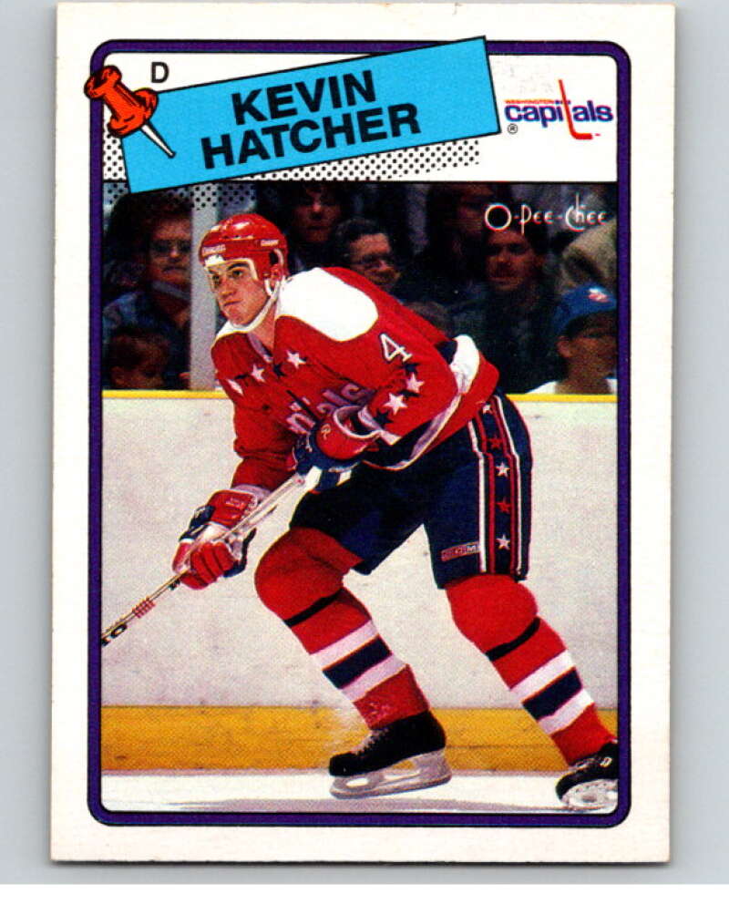 1988-89 O-Pee-Chee #86 Kevin Hatcher Washington Capitals V53857 Image 1