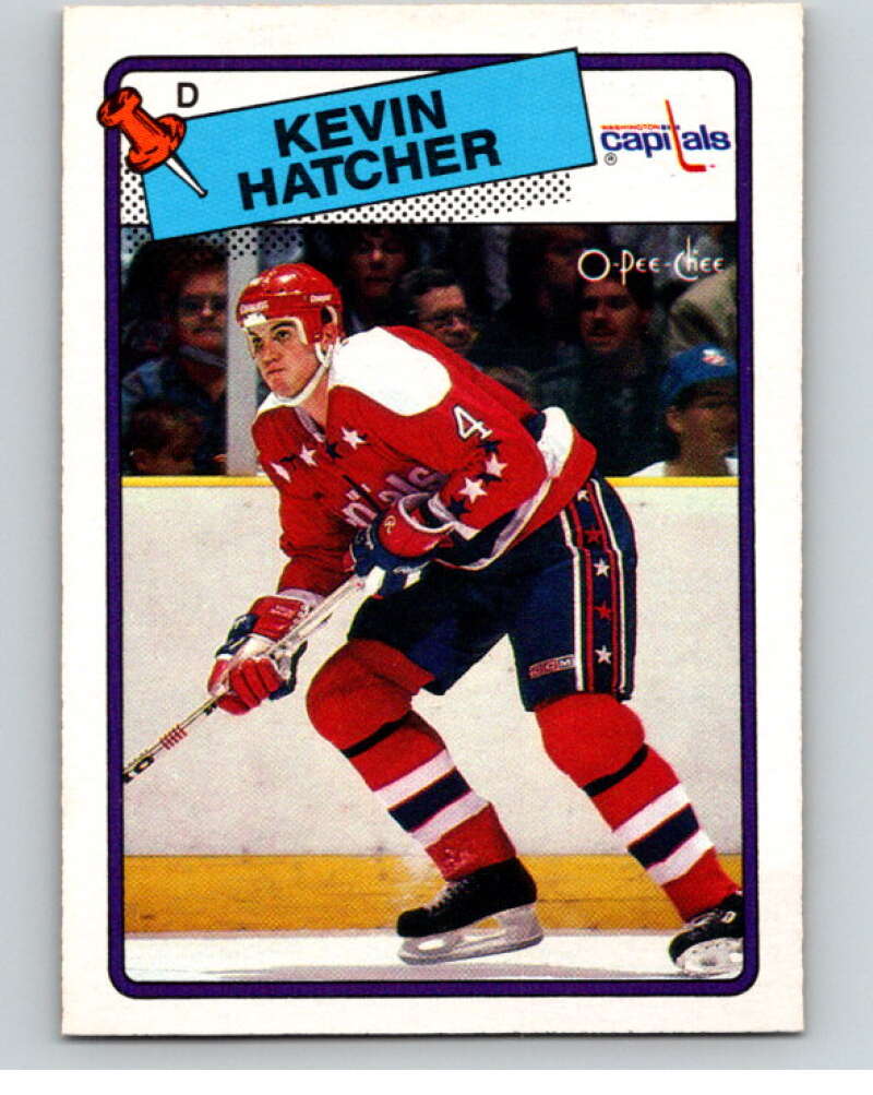 1988-89 O-Pee-Chee #86 Kevin Hatcher Washington Capitals V53858 Image 1