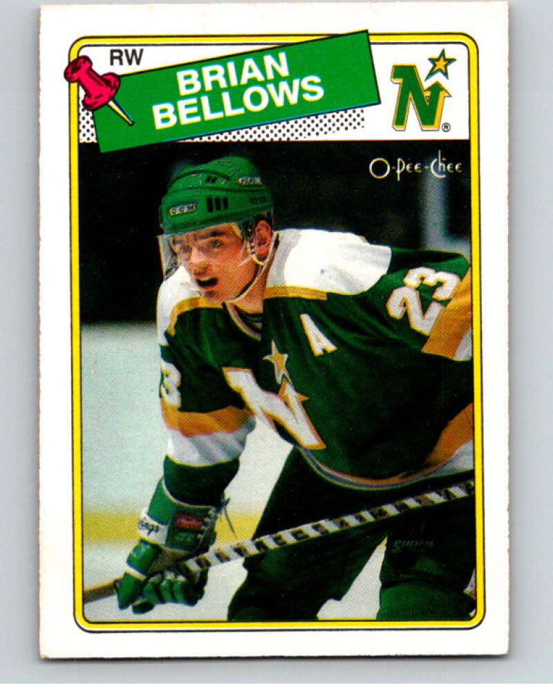 1988-89 O-Pee-Chee #95 Brian Bellows Minnesota North Stars V53866 Image 1