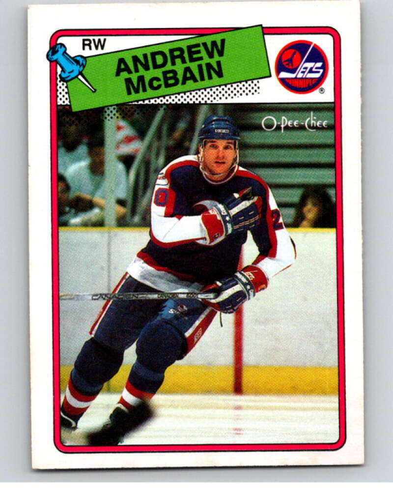 1988-89 O-Pee-Chee #105 Andrew McBain Winnipeg Jets V53873 Image 1