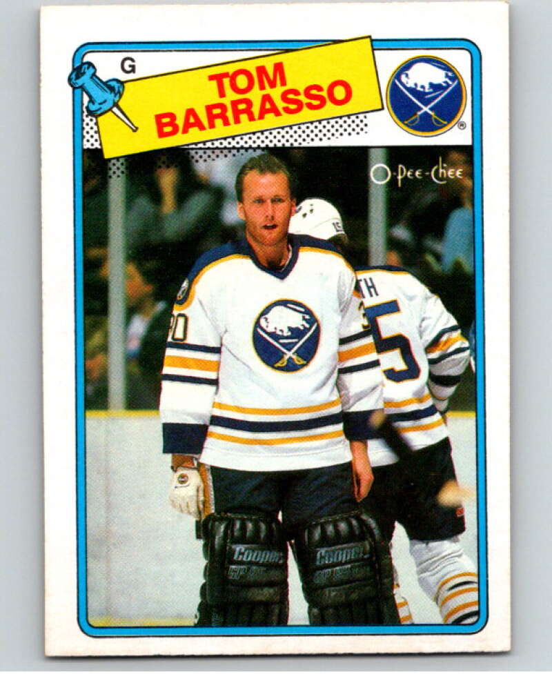 1988-89 O-Pee-Chee #107 Tom Barrasso Buffalo Sabres V53875 Image 1