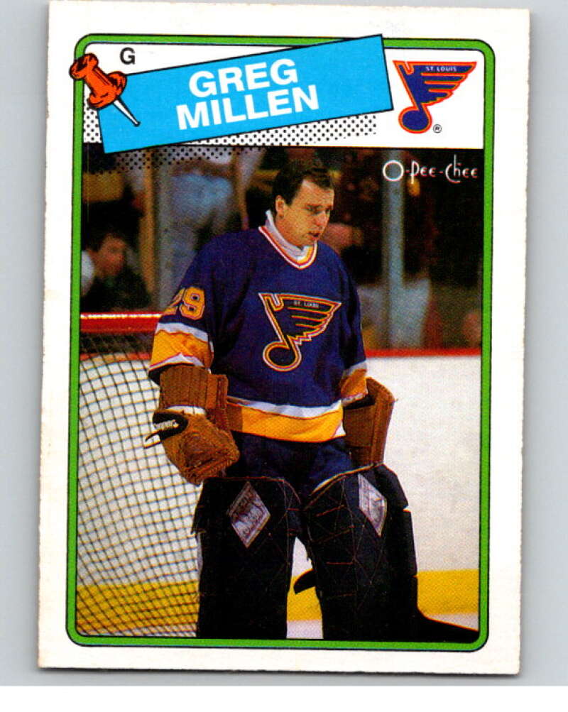 1988-89 O-Pee-Chee #117 Greg Millen St. Louis Blues V53881 Image 1