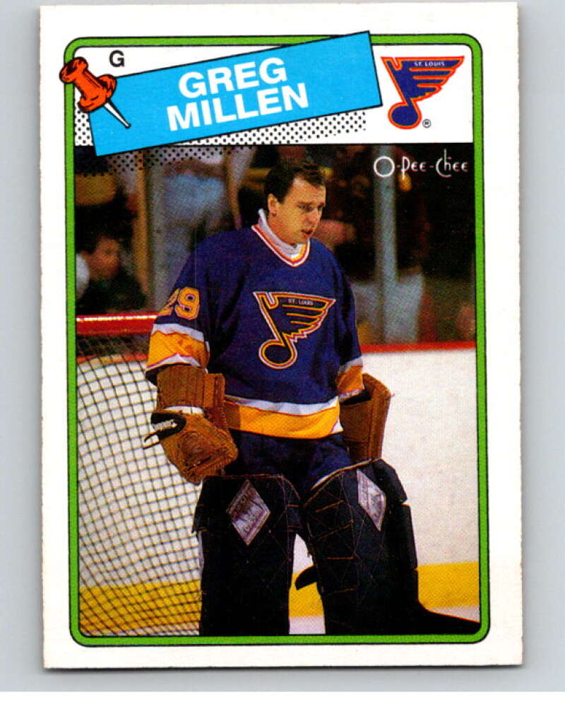 1988-89 O-Pee-Chee #117 Greg Millen St. Louis Blues V53882 Image 1