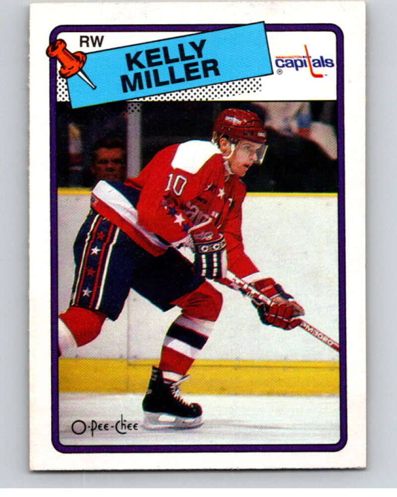 1988-89 O-Pee-Chee #130 Kelly Miller Washington Capitals V53887 Image 1