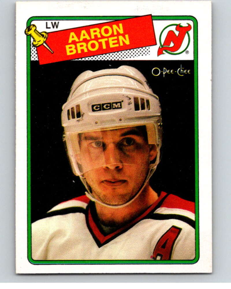 1988-89 O-Pee-Chee #138 Aaron Broten New Jersey Devils V53890 Image 1