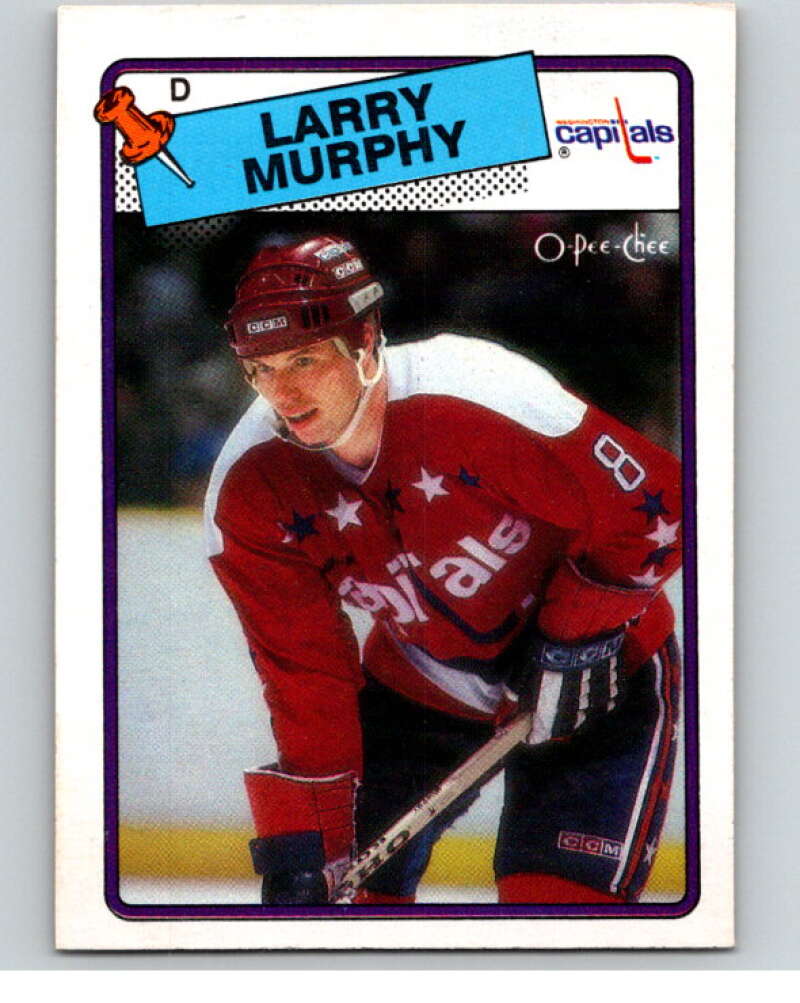 1988-89 O-Pee-Chee #141 Larry Murphy Washington Capitals V53891 Image 1